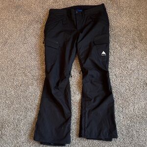 Burton Black Snow Pants with Logo
